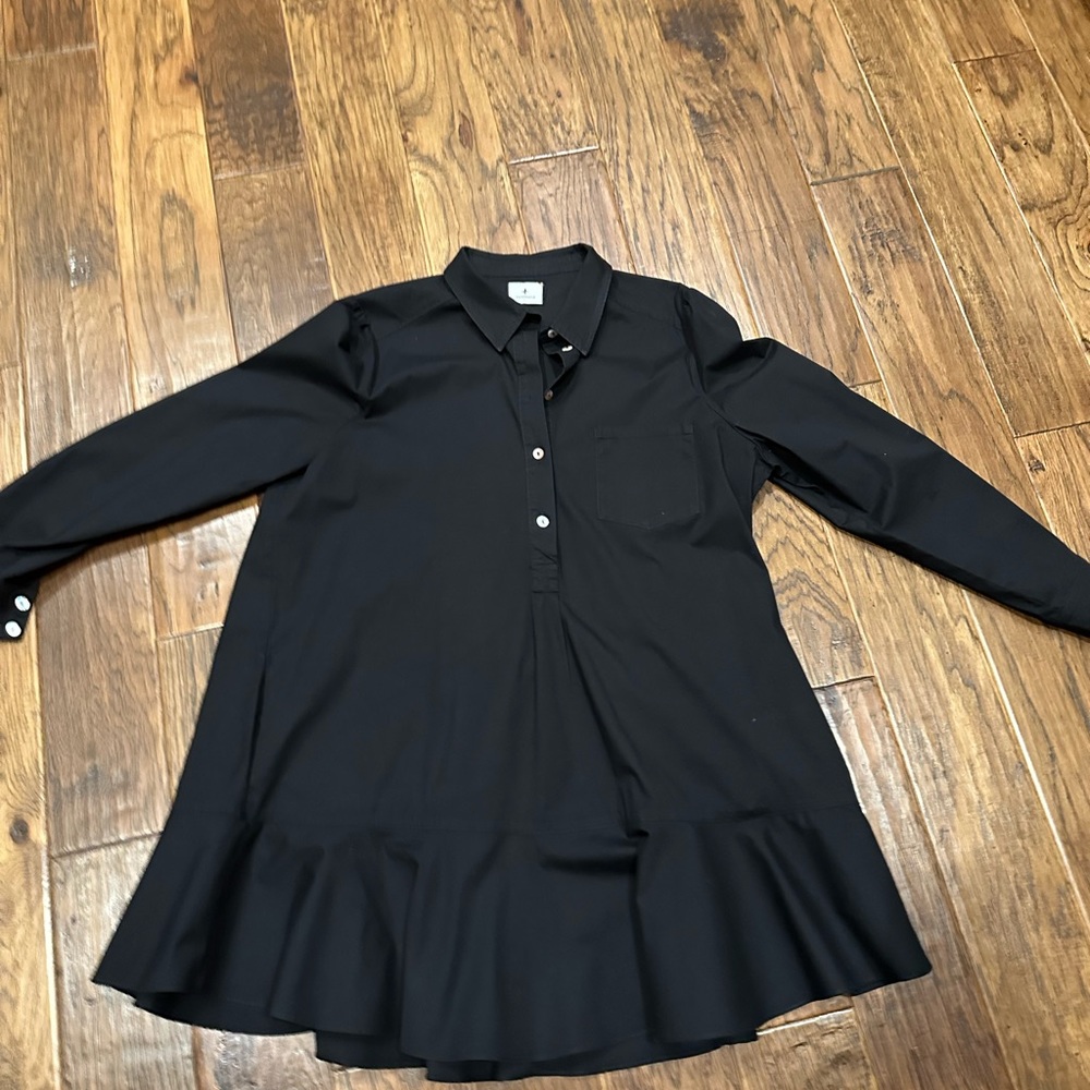 TUCKERNUCK- Black Callahan Shirt Dress